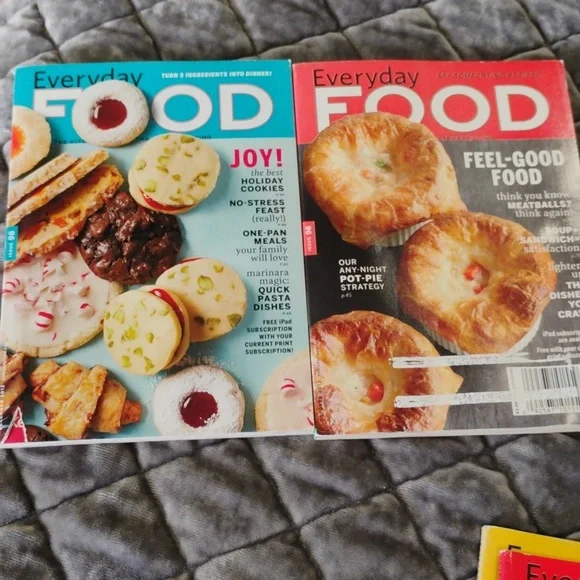 Everyday Food Magazine Stack with Red 'Eat This, Not That!' Guide - Picture 4 of 6